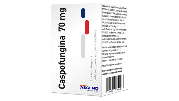 Caspofungina Liofilizado Para Solución Inyectable 70mg - Ascend Laboratories