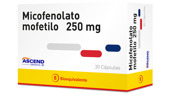 Micofenolato Mofetilo Cápsulas 250 mg (BE) - Ascend Laboratories