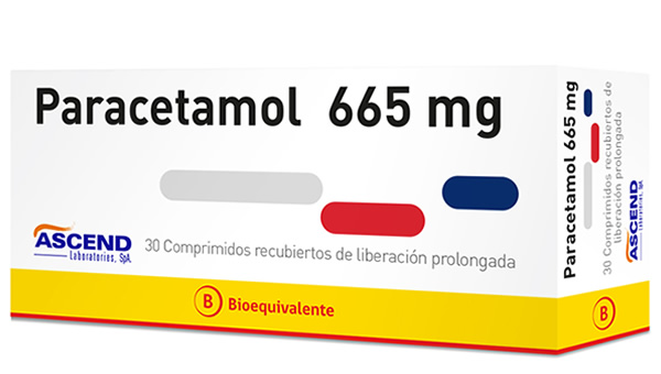 Paracetamol Comp. Rec. de Liberación Prolongada 665 mg (BE) - Ascend Laboratories