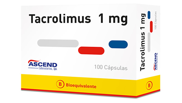 Tacrolimus Cápsulas 1 mg (BE) - Ascend Laboratories