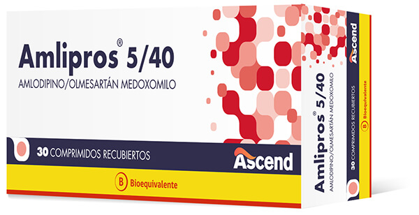 Amlipros® 5/40 mg Comprimidos Recubiertos (BE) - Ascend Laboratories