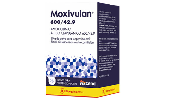 Moxivulan® 600/42.9 mg Polvo para Suspensión Oral 80 mL (BE)