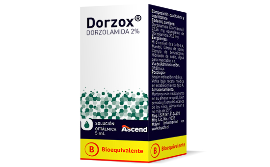 Dorzox® Solución Oftálmica 2% - 5 mL  - Ascend Laboratories