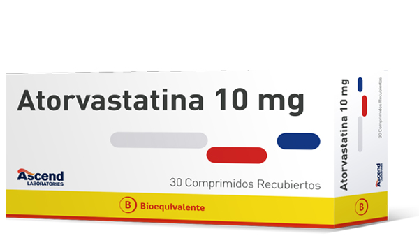 Atorvastatina Comprimidos Recubiertos 10 mg (BE) - Ascend Laboratories