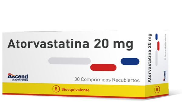 Atorvastatina Comprimidos Recubiertos 20 mg (BE) - Ascend Laboratories