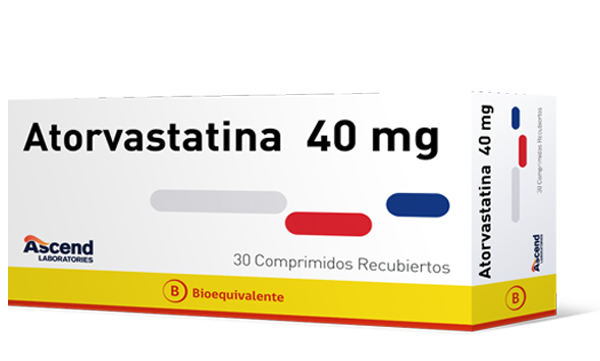 Atorvastatina Comprimidos Recubiertos 40 mg (BE) - Ascend Laboratories