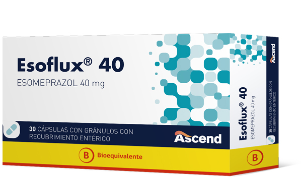 Esoflux® 40 mg Cápsulas con Gránulos con Recubrimiento Entérico (BE) - Ascend Laboratories