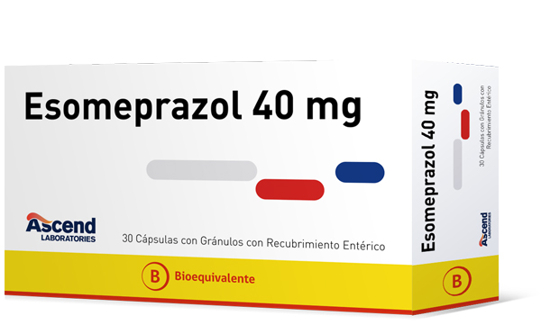 Esomeprazol 40 mg Cápsulas con Gránulos con Recubrimiento Entérico (BE) - Ascend Laboratories