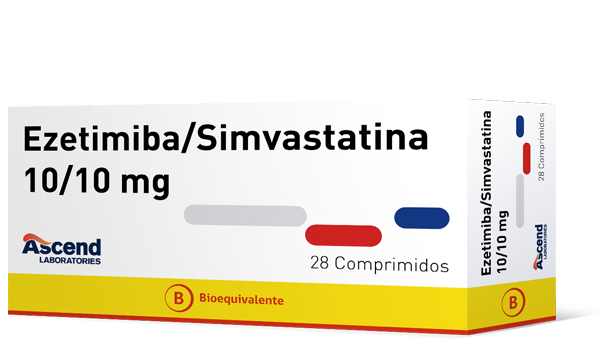 Ezetimiba + Simvastatina Comprimidos 10/10 mg - Ascend Laboratories