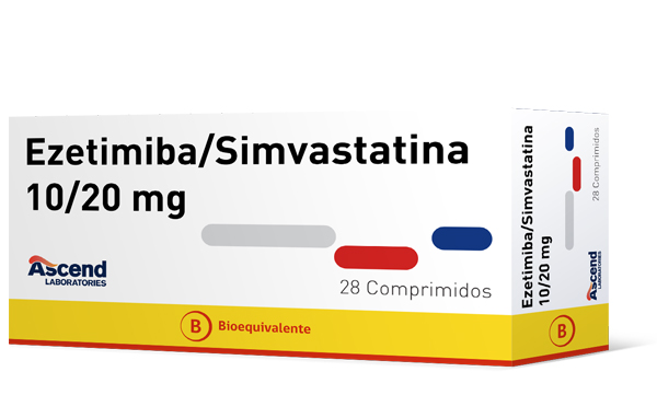 Ezetimiba + Simvastatina Comprimidos 10/20 mg (BE) - Ascend Laboratories