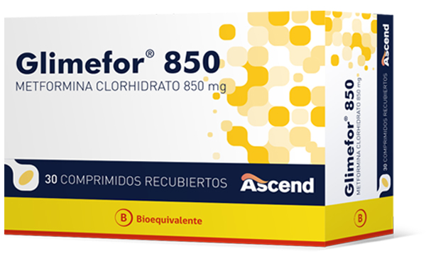 Glimefor® 850 mg Comprimidos Recubiertos (BE) - Ascend Laboratories