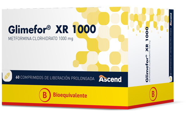 Glimefor® XR 1000 mg 60 Comprimidos de Liberación Prolongada (BE) - Ascend Laboratories