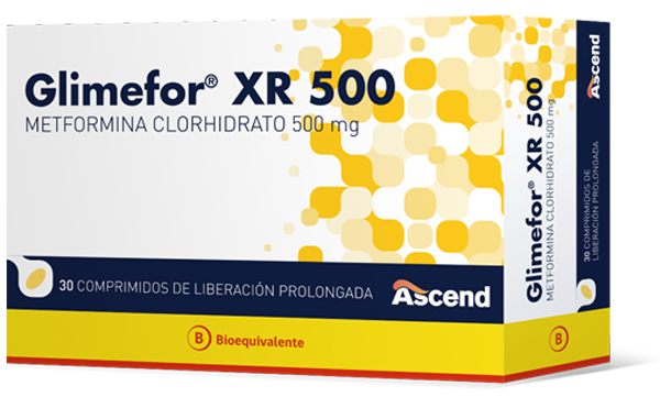 Glimefor® XR 500 mg Comprimidos de Liberación Prolongada (BE) - Ascend Laboratories