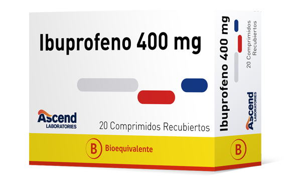 Ibuprofeno Comprimidos Recubiertos 400 mg (BE) - Ascend Laboratories