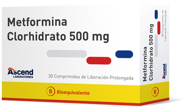 Metformina HCl Comprimidos de Liberación Prolongada 500 mg (BE) - Ascend Laboratories