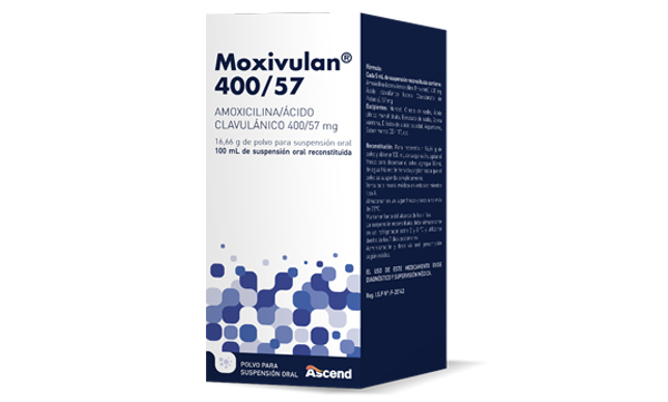 Moxivulan® 400/57 mg Polvo para Suspensión Oral 100 mL