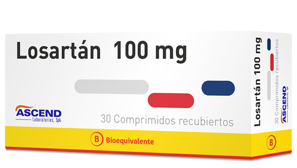  Losartán Potásico 100 mg 30 Coated Tablets (BE) 