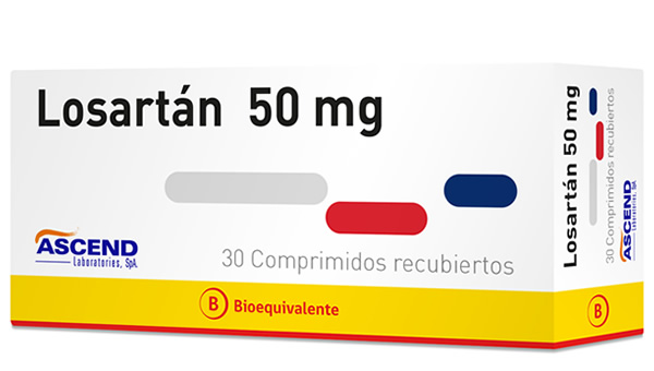Losartán Potásico 50 mg 30 Coated Tablets (BE) 