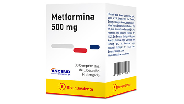 Metformin HCl  500 mg 30 Extended Release Tablets (BE) 