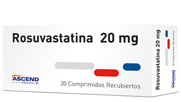 Rosuvastatin 20 mg 30 Coated Tablets