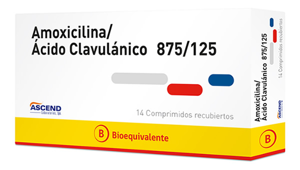 Amoxicillin/Clavulanic Acid 875/125 mg 14 Coated Tablets (BE)