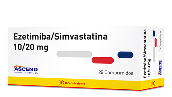 Ezetimibe + Simvastatin 10/20 mg 28 Tablets (BE)
