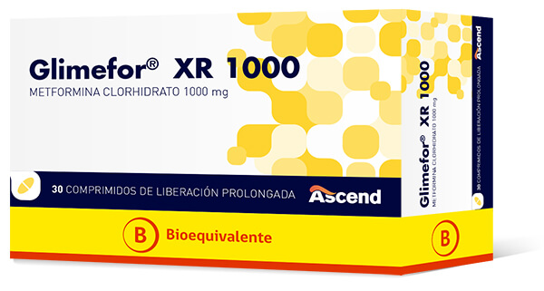 Glimefor® XR 1000 mg 30 Extended Release Tablets (BE) 