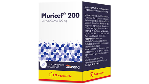 Pluricef® 200 mg 10 Coated Tablets (BE)